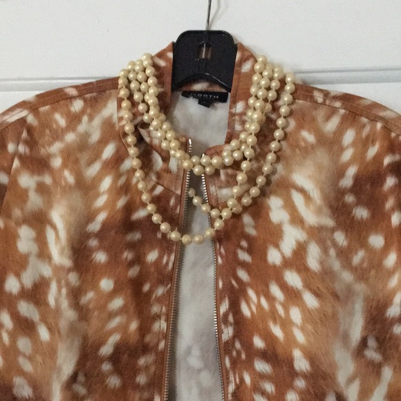 FLASH SALE! • NWT • $598 WORTH NEW YORK Doe Animal Print Bomber Jacket - Picture 14 of 16